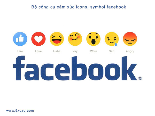 Bộ công cụ cảm xúc icons, symbol facebook